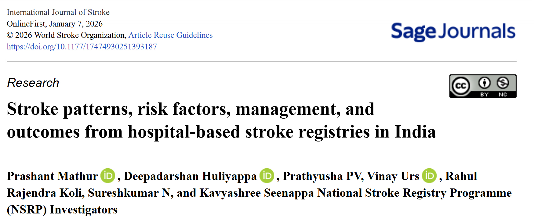 Stroke Publication